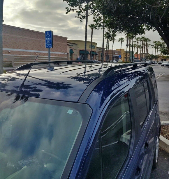 For Ford Transit Courier 2013-2023 Roof Side Rails and Roof Rack Cross Bar Alu Black