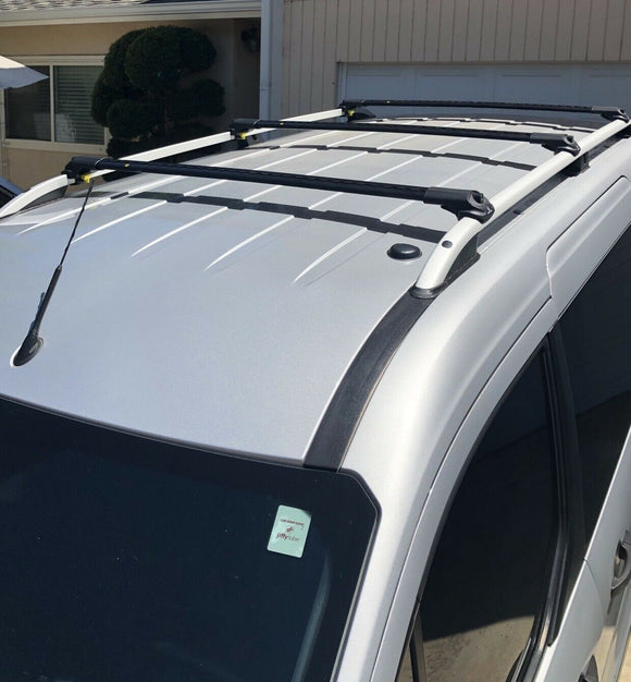 Für Ford Transit Connect 2013-Up Dachträgersystem, Aluminium-Querstange, Metallhalterung, abschließbar, Silber