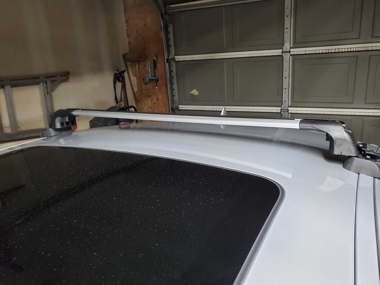 For Mercedes Benz CLS W218 2011-2019 Roof Rack Cross Bars Metal Bracket Fix Point Alu Silver-7