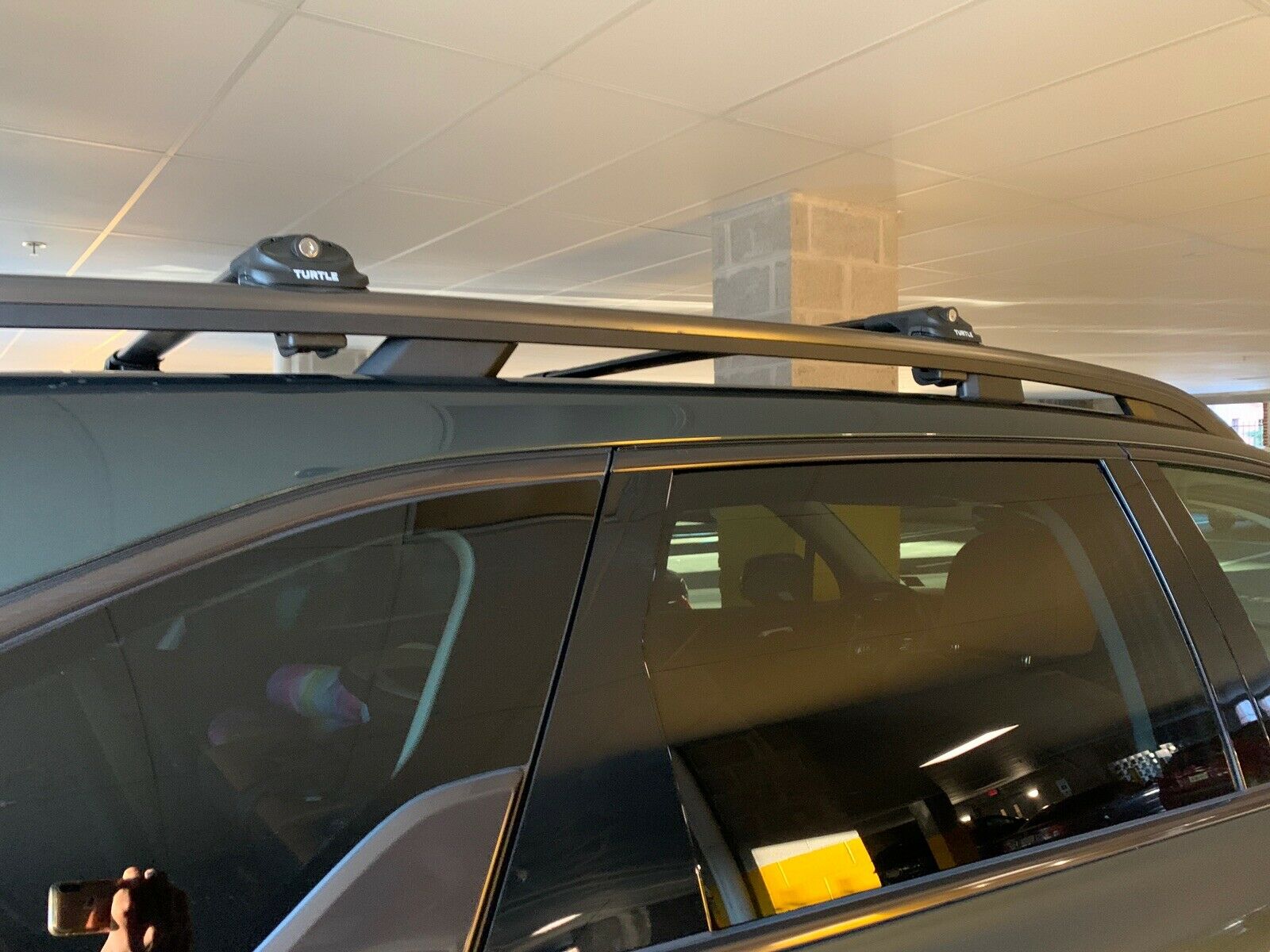 For Kia EV9 2023-Up Roof Rack Cross Bars Raised Rail Alu Silver