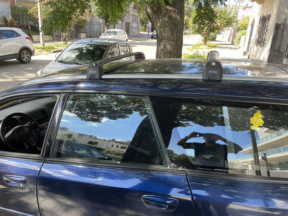 222. Kompatibel mit abschließbaren Aluminium-Dachträgern für Fahrzeuge mit Standarddach Toros Pro 2 Black