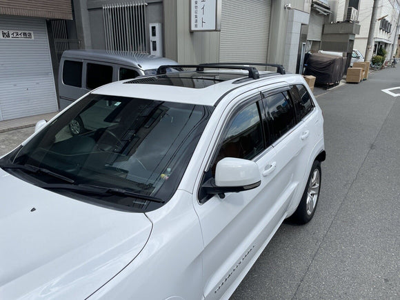 Jeep Grand Cherokee WK2 SRT (2011-2020) Roof Rack Cross Bars Flush Rail, Silver