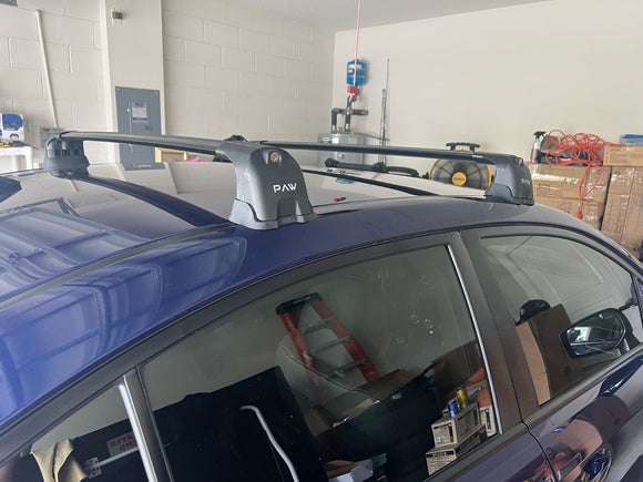 Für Subaru WRX 2018-Up Dachträger Querstange Metallhalterung Fixpunkt Alu Silber