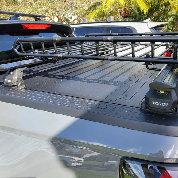 For Hyundai Santa Cruz Bed Rack Cross Bars, Black, 3 Qty