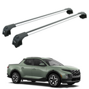 For Hyundai Santa Cruz Roof Rack Cross Bars Flush Rail Alu Silver-1