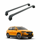 For Skoda Karoq 2017-2025 Roof Rack System Carrier Cross Bars Aluminum Black-1