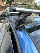 Für Skoda Scala 2019-Up Dachträgersystem Träger Querstangen Aluminium abschließbar Hochwertige Metallhalterung Silber -7