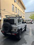 For Suzuki Jimny 2018-2025 Roof Basket Cargo Carrier Black-4