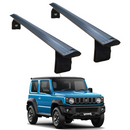 Für Suzuki Jimny 3 ab Baujahr 2019, Dachträgersystem, Träger, Querträger, Aluminium, abschließbar, hochwertige Metallhalterung mit Regenrinnen, Schwarz-1