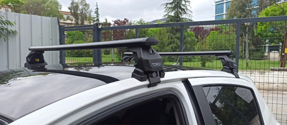 For Ford F150 Gen 12 2009-2014 Roof Rack Cross Bars Normal Roof Alu Black