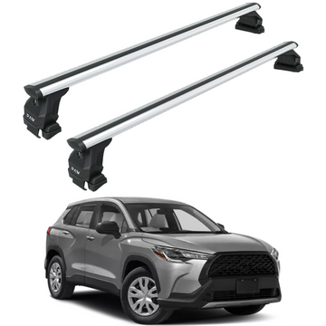 For Toyota Corolla Cross 2022-2025 Roof Rack, Aluminium Cross Bar, Normal Roof, Silver