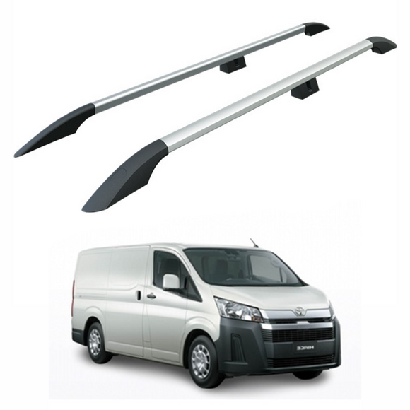 Für Toyota Hiace ab 2019 Dachseitenschienen Ultimate Style Alu Silber