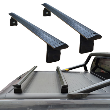For Toyota Hilux 2015-2025 Bed Rack Cross Bar Roof Rack Alu Black