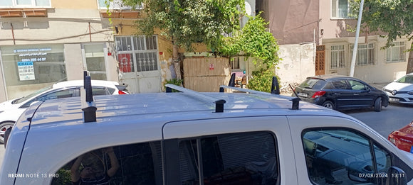 For Volkswagen Transporter 2024-2025 Ladder Roof Rack Carrier Cross Bars Aluminum, 3 Qty