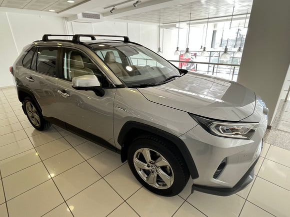 Für Toyota Rav 4 2018-Up Dachträger Querträger Metallhalterung Flush Rail Alu Silber