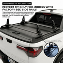 Kompatibel mit Hyundai Santa Cruz Truck Bed Rack Black Color-4