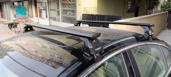 Für Volvo S60 2010-13 Dachträger Querträger Metallhalterung Normales Dach Alu Silber