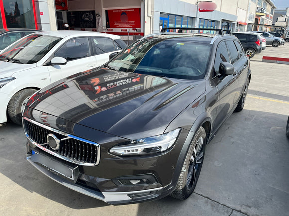 For Volvo V90 2016-2025 Roof Rack Cross Bar Flush Rail Alu Black