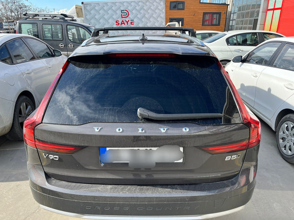 For Volvo V90 2016-2025 Roof Rack Cross Bar Flush Rail Alu Black