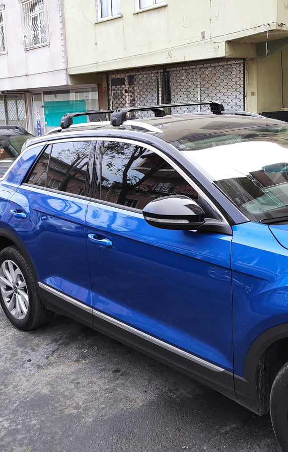 222. Kompatibel mit abschließbaren Aluminium-Dachträgern für Fahrzeuge mit Standarddach Toros Pro 2 Black