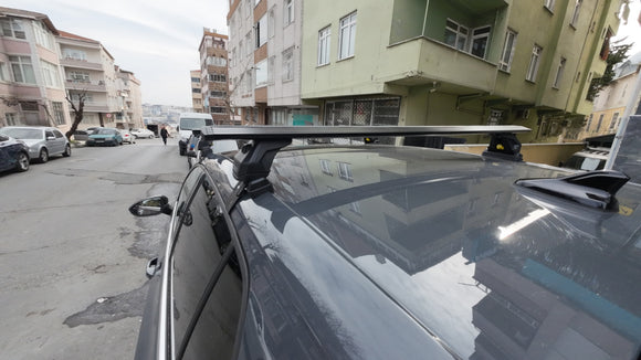 For Volkswagen Golf MK8 2020- Up Roof Rack Cross Bar Normal Roof Silver