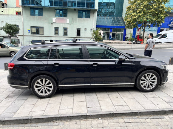 For Volkswagen Passat Variant B8 2015-2023 Roof Rack Cross Bar Flush Rail Silver