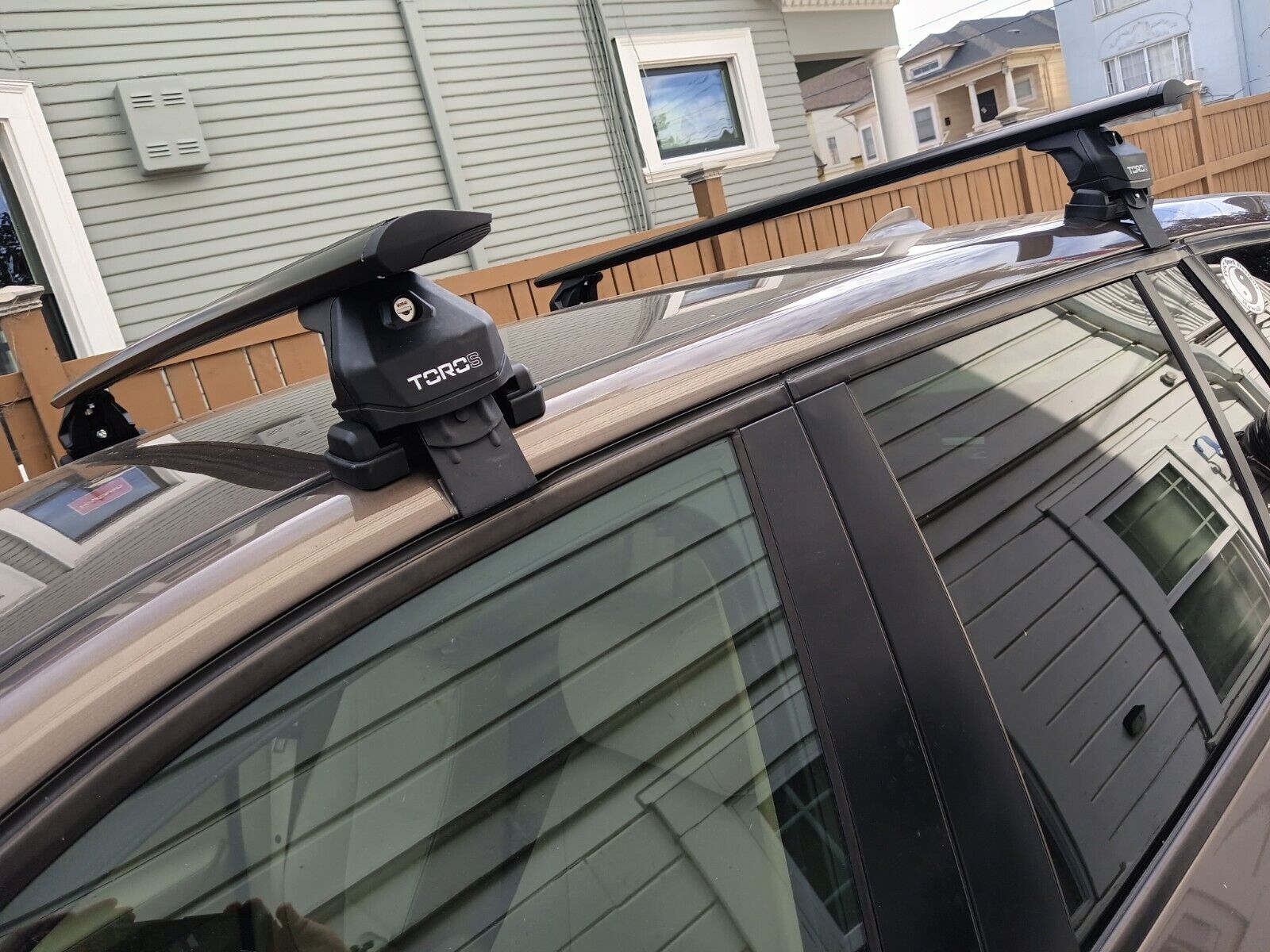 For BMW X3 F25 2010-17 Roof Rack Cross Bars Normal Roof Alu Black