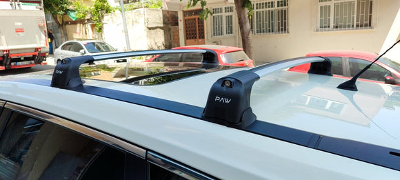 For Nissan X-Trail T32 2014-2021 Roof Rack System, Aluminium Cross Bar, Fix Point, Silver