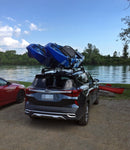 For Kia Seltos Roof Rack Cross Bars Flush Rail, Black-7