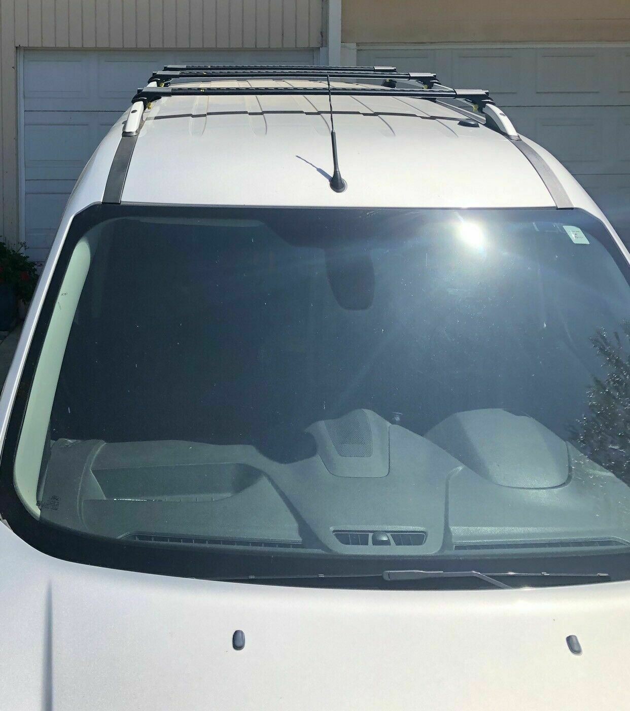 For Ford Transit Connect LWB 2013-Up Roof Side Rails and Roof Racks Cross Bars Alu Silver