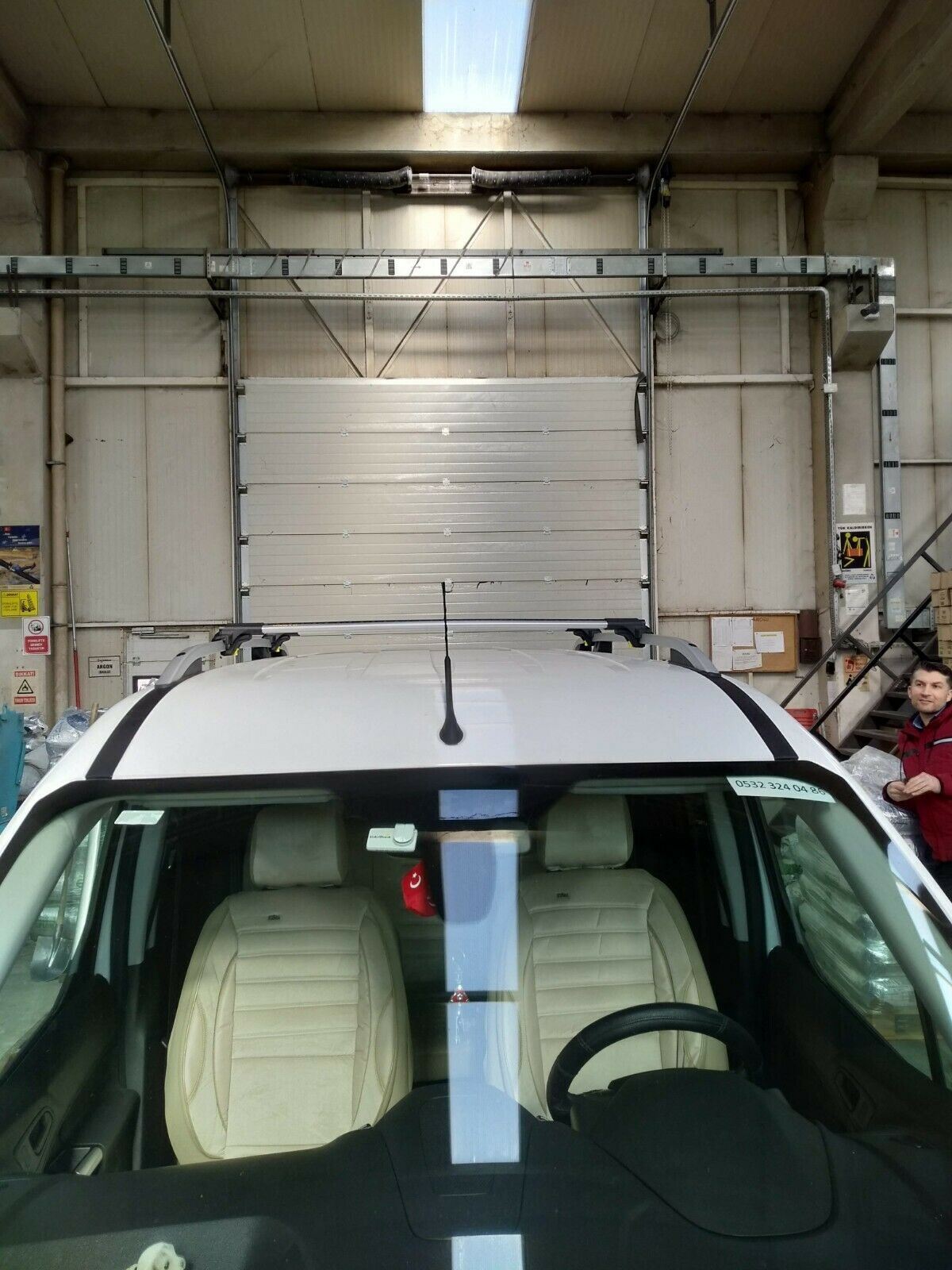 Für Ford Transit / Tourneo Connect LWB ab 2014, 2 Dachträger + 2 Aluminium-Querstangen, Metallhalterung, abschließbar, schwarz-12