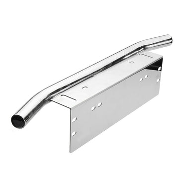 Kennzeichenhalterung für die vordere Stoßstange aus Edelstahl