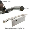 Kennzeichenhalterung für die vordere Stoßstange aus Edelstahl-3