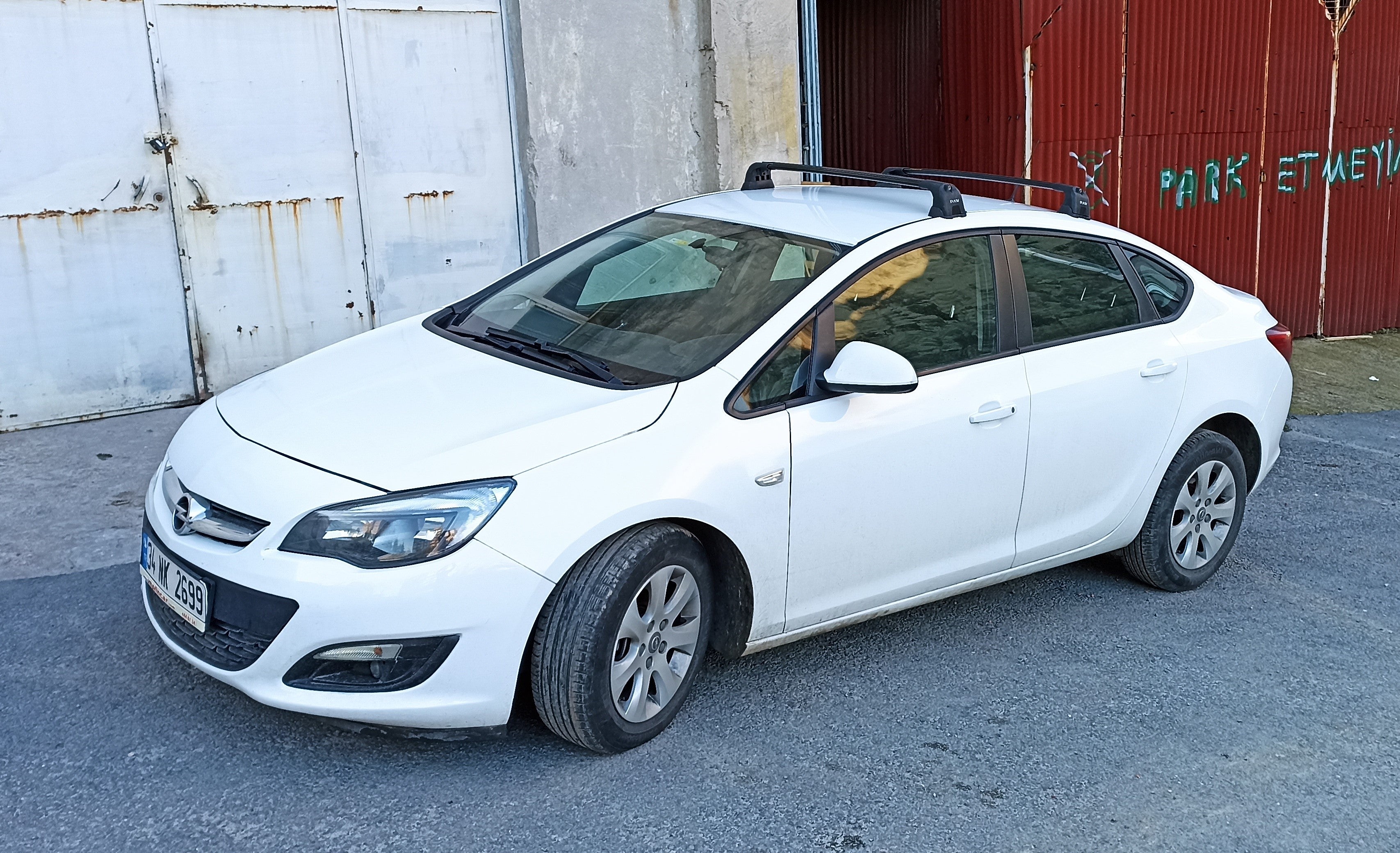 Für Opel &amp; Vauxhall Astra J 2010–2015, Dachträgersystem, Träger, Querträger, Aluminium, abschließbar, hochwertige Metallhalterung, silberfarben
