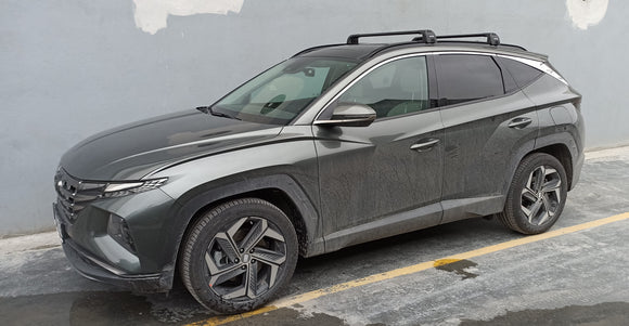 For Hyundai Tucson 2021-2025 Roof Rack Cross Bars Flush Rail Silver
