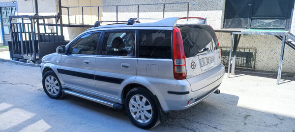 For Honda HR-V 1999-2005 Roof Rack Cross Bars Metal Bracket Fix Point Alu Black