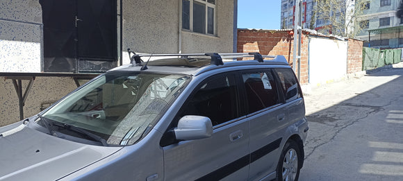 For Honda HR-V 1999-2005 Roof Rack Cross Bars Metal Bracket Fix Point Alu Black