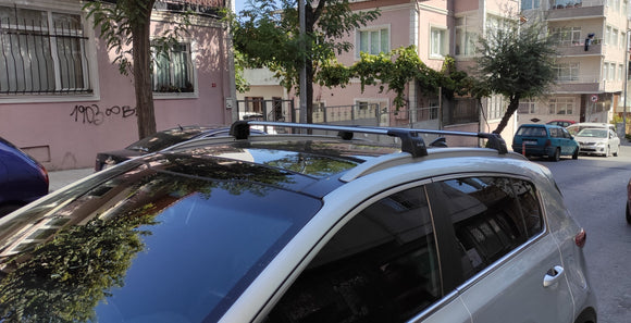 For Seat Ibiza 2010-2017 Roof Rack System Carrier Cross Bars Aluminum Silver