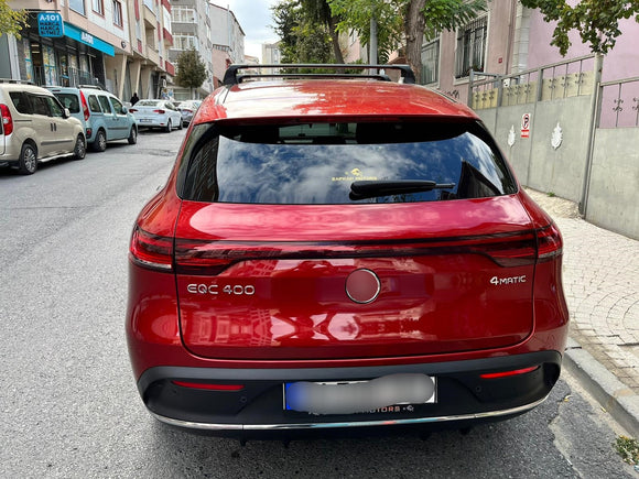 Für Mercedes EQC 2021-Up Dachträgersystem Träger Querstangen Aluminium abschließbar Hochwertige Metallhalterung Silber