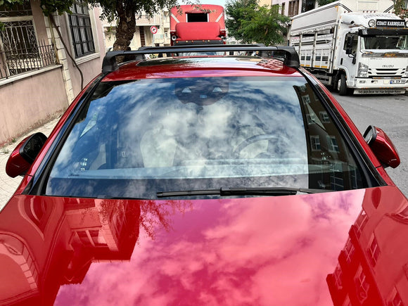 Für Mercedes EQC 2021-Up Dachträgersystem Träger Querstangen Aluminium abschließbar Hochwertige Metallhalterung Silber