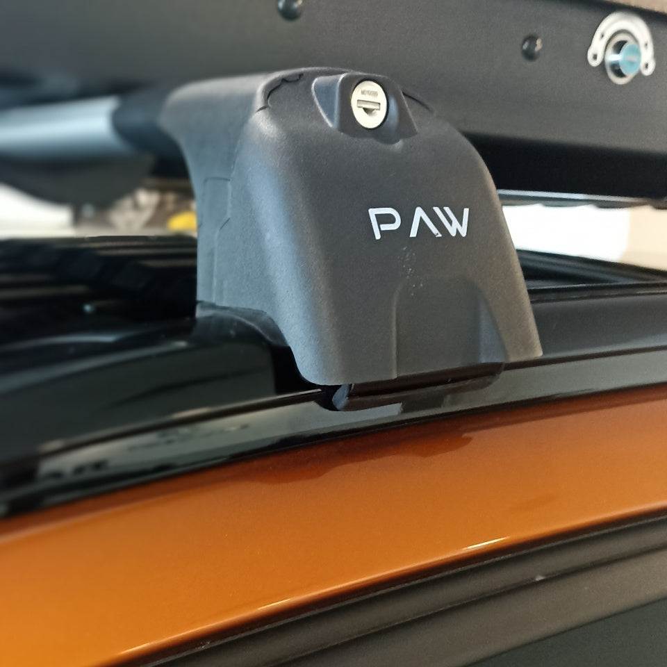 Für Ford Puma 2019-Up Dachträgersystem, Aluminium-Querstange, Metallhalterung, abschließbar, Schwarz