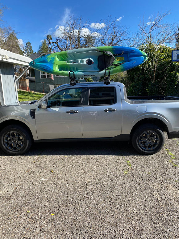 Für Ford Maverick 2020-Up Dachträgersystem, Aluminium-Querstange, Metallhalterung, abschließbar, Silber