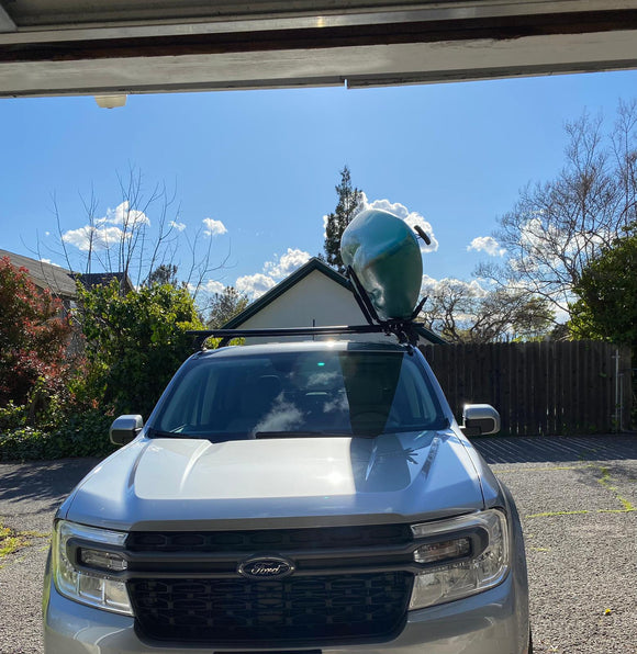 Für Ford Maverick 2020-Up Dachträgersystem, Aluminium-Querstange, Metallhalterung, abschließbar, Silber