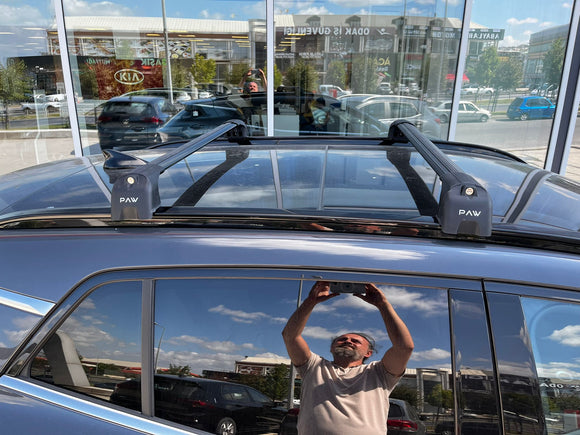 For Kia Sorento 2020-2025 Roof Rack Cross Bars Flush Rail Alu Silver