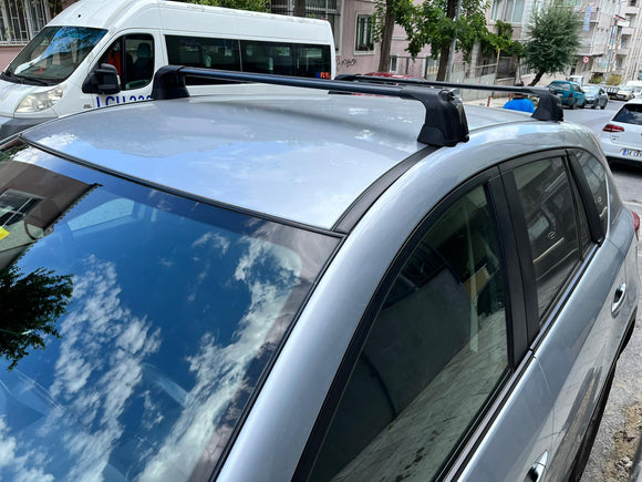 Für Mazda CX-5 2011–2017, Dachträgersystem, Träger, Querträger, Aluminium, abschließbar, hochwertige Metallhalterung, Silber