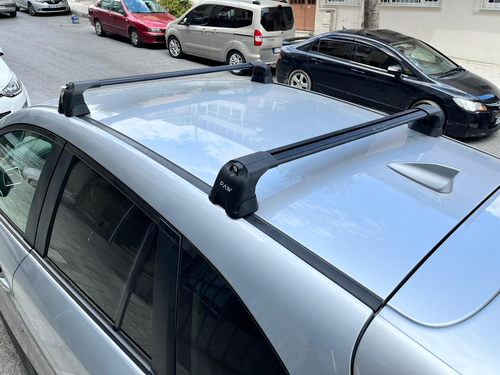 Für Mazda CX-5 2011–2017, Dachträgersystem, Träger, Querträger, Aluminium, abschließbar, hochwertige Metallhalterung, Silber-7