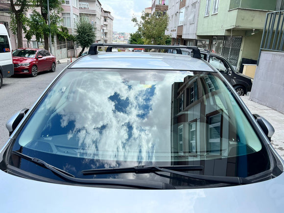 Für Mazda CX-5 2011–2017, Dachträgersystem, Träger, Querträger, Aluminium, abschließbar, hochwertige Metallhalterung, Silber