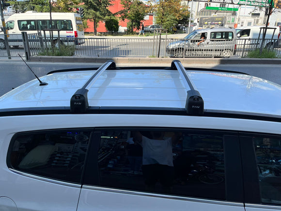 Für Chevrolet Orlando 2012–2015 Dachträgersystem, Aluminium-Querstange, Metallhalterung, abschließbar, schwarz