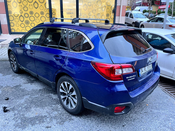 Für Subaru Outback 2014–20 Dachträger, Querträger, Metallhalterung, bündige Schiene, Alu, Silber 203