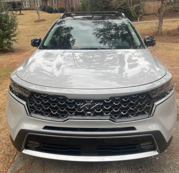 For Kia Sorento 2021-2025 Roof Rack Cross Bars Raised Rail Black